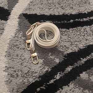 Replacement Crossbody Purse/Handbag/Tote Adjustable Strap White/Gold